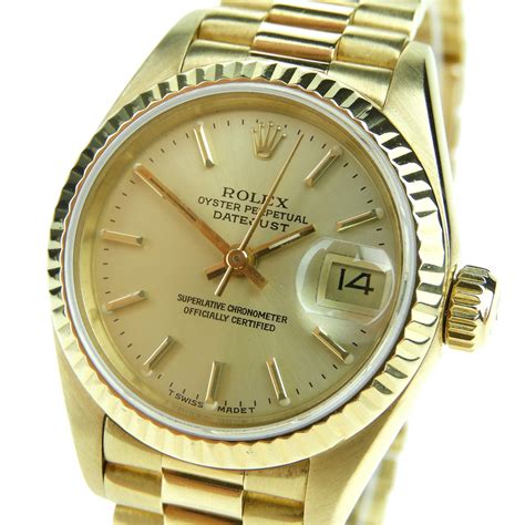 rolex datejust 18k gold price